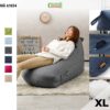 Ghế Lười Kim Tự Tháp A1034 Cellutane Việt Nam Size-XL R:71xD:120xC79(cm) vải lanh, jean nhập khẩu bền bỉ hx 2-3mm