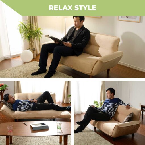 phong cách thư giãn của sofa văng giường A01