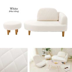 combo sofa - cho phòng khách nhỏ gọn - màu trắng