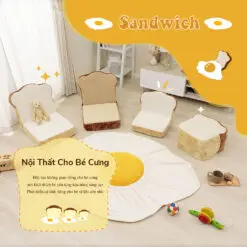Ghế Tựa Lưng Nhật Bản PN1 Kiểu Dáng Bánh Mỳ Sandwich - Ghế tựa lưng thư giãn