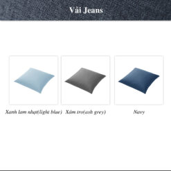 Gối tựa lưng vải jeans - nhập khẩu Nhật Bản